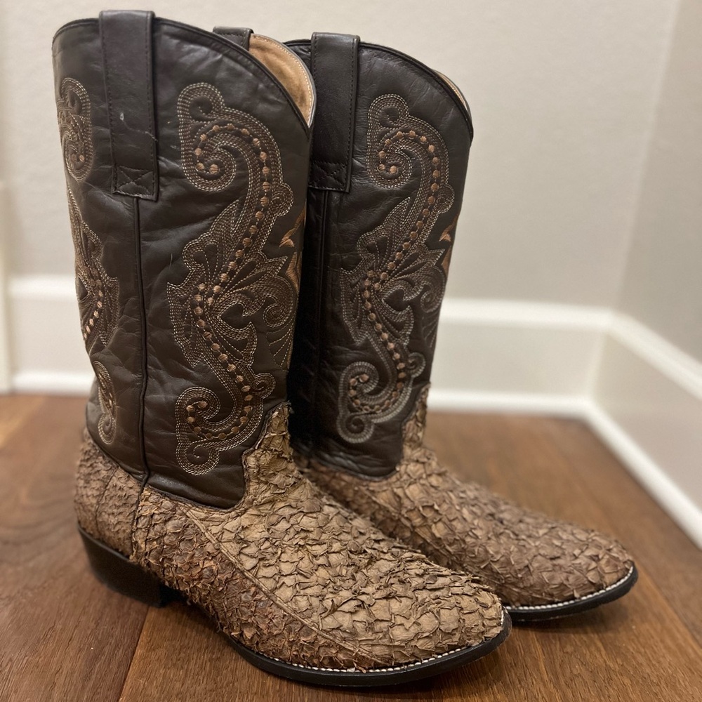 Brown Circle G Pescado Men’s Western Cowboy Boots
